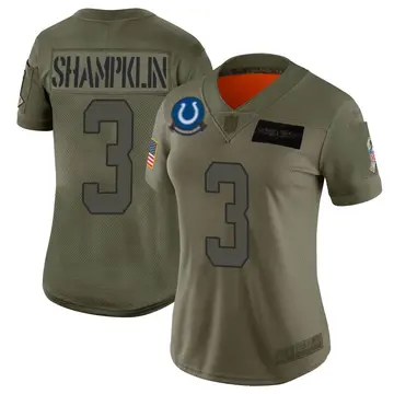 Nike Aaron Shampklin Women's Limited Indianapolis Colts Camo 2019 Salute to Service Jersey