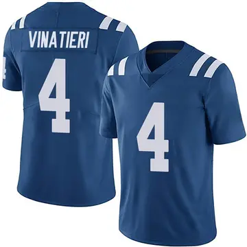 Nike Adam Vinatieri Men's Limited Indianapolis Colts Royal Team Color Vapor Untouchable Jersey