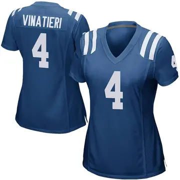 Nike Adam Vinatieri Women's Game Indianapolis Colts Royal Blue Team Color Jersey
