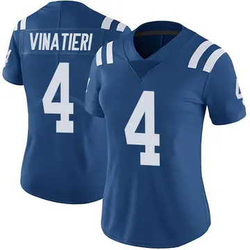 Nike Adam Vinatieri Women's Limited Indianapolis Colts Royal Color Rush Vapor Untouchable Jersey