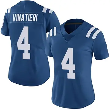 Nike Adam Vinatieri Women's Limited Indianapolis Colts Royal Team Color Vapor Untouchable Jersey