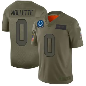 Nike Alex Mollette Men's Limited Indianapolis Colts Camo 2019 Salute to Service Jersey