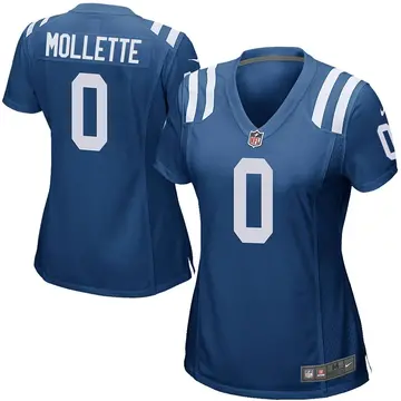 Nike Alex Mollette Women's Game Indianapolis Colts Royal Blue Team Color Jersey