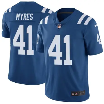 Nike Alexander Myres Youth Limited Indianapolis Colts Royal Color Rush Vapor Untouchable Jersey