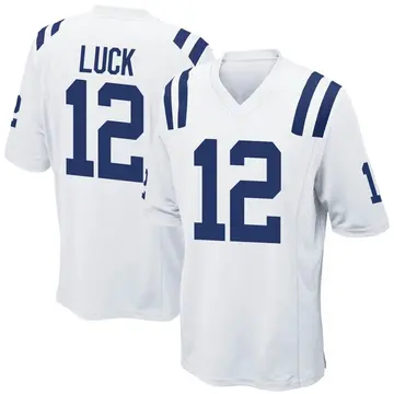 Nike Andrew Luck Men's Game Indianapolis Colts White Jersey