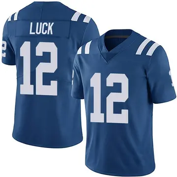 Nike Andrew Luck Men's Limited Indianapolis Colts Royal Team Color Vapor Untouchable Jersey
