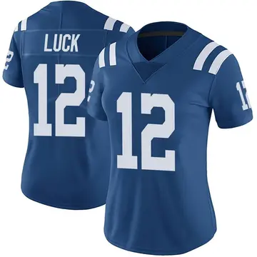 Nike Andrew Luck Women's Limited Indianapolis Colts Royal Color Rush Vapor Untouchable Jersey