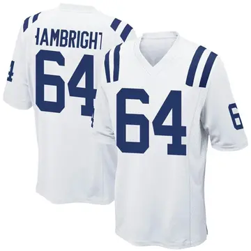 Nike Arlington Hambright Men's Game Indianapolis Colts White Jersey
