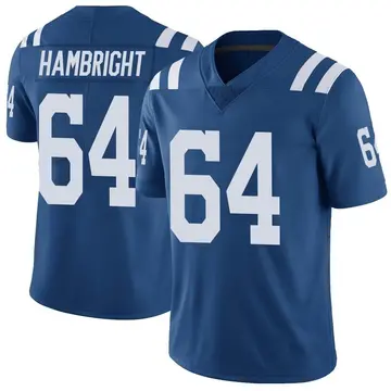 Nike Arlington Hambright Men's Limited Indianapolis Colts Royal Color Rush Vapor Untouchable Jersey