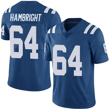 Nike Arlington Hambright Men's Limited Indianapolis Colts Royal Team Color Vapor Untouchable Jersey