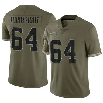 Nike Arlington Hambright Youth Limited Indianapolis Colts Olive 2022 Salute To Service Jersey