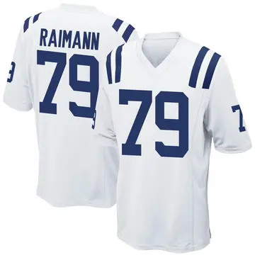 Nike Bernhard Raimann Men's Game Indianapolis Colts White Jersey