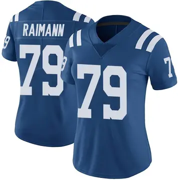 Nike Bernhard Raimann Women's Limited Indianapolis Colts Royal Color Rush Vapor Untouchable Jersey