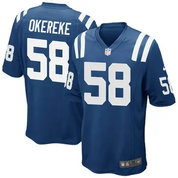 Nike Bobby Okereke Men's Game Indianapolis Colts Royal Blue Team Color Jersey