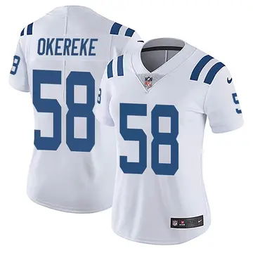 Nike Bobby Okereke Women's Limited Indianapolis Colts White Vapor Untouchable Jersey