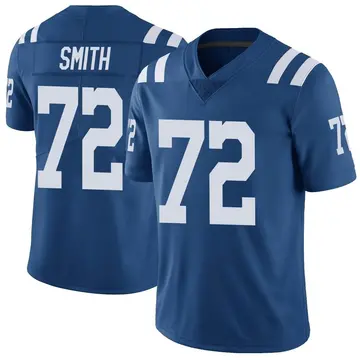 Nike Braden Smith Men's Limited Indianapolis Colts Royal Color Rush Vapor Untouchable Jersey