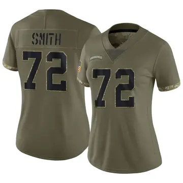Nike Braden Smith Women's Limited Indianapolis Colts Olive 2022 Salute To Service Jersey