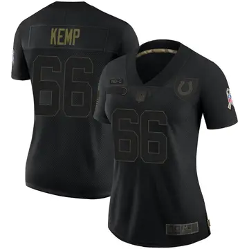 Nike Brandon Kemp Women's Limited Indianapolis Colts Black 2020 Salute To Service Jersey