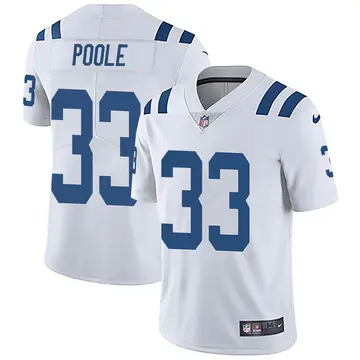 Nike Brian Poole Men's Limited Indianapolis Colts White Vapor Untouchable Jersey