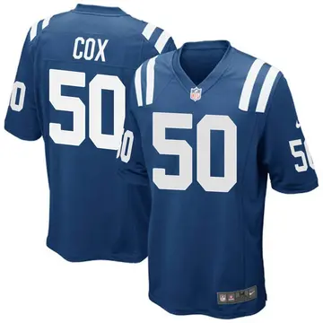 Nike Bryan Cox Men's Game Indianapolis Colts Royal Blue Team Color Jersey