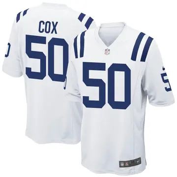 Nike Bryan Cox Men's Game Indianapolis Colts White Jersey