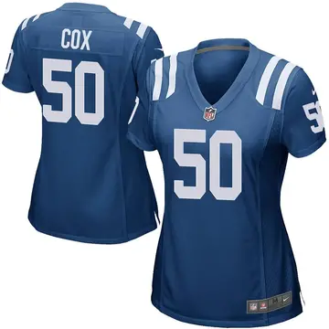 Nike Bryan Cox Women's Game Indianapolis Colts Royal Blue Team Color Jersey