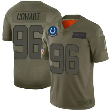 Nike Byron Cowart Men's Limited Indianapolis Colts Camo 2019 Salute to Service Jersey