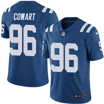 Nike Byron Cowart Men's Limited Indianapolis Colts Royal Team Color Vapor Untouchable Jersey