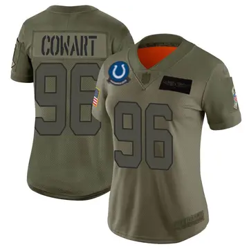 Nike Byron Cowart Women's Limited Indianapolis Colts Camo 2019 Salute to Service Jersey