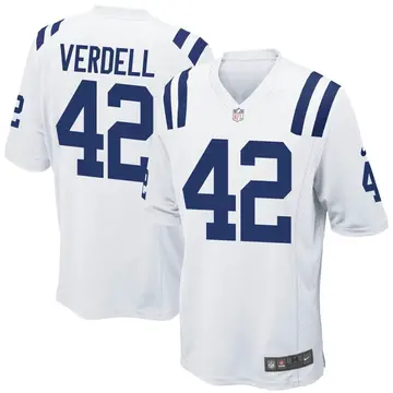 Nike CJ Verdell Youth Game Indianapolis Colts White Jersey