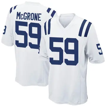 Nike Cameron McGrone Men's Game Indianapolis Colts White Jersey