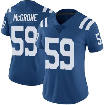 Nike Cameron McGrone Women's Limited Indianapolis Colts Royal Color Rush Vapor Untouchable Jersey
