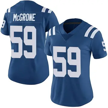 Nike Cameron McGrone Women's Limited Indianapolis Colts Royal Team Color Vapor Untouchable Jersey