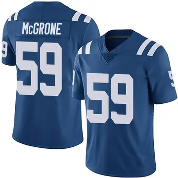 Nike Cameron McGrone Youth Limited Indianapolis Colts Royal Team Color Vapor Untouchable Jersey