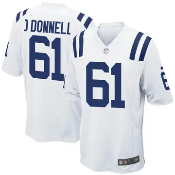 Nike Carter O'Donnell Men's Game Indianapolis Colts White Jersey