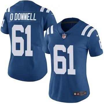 Nike Carter O'Donnell Women's Limited Indianapolis Colts Royal Team Color Vapor Untouchable Jersey