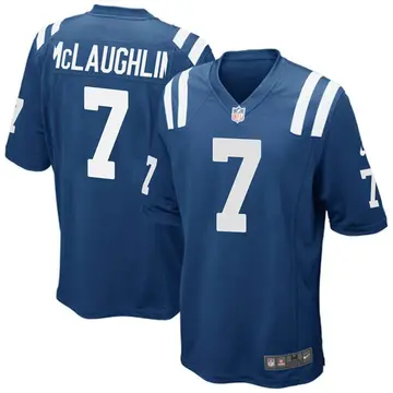Nike Chase McLaughlin Men's Game Indianapolis Colts Royal Blue Team Color Jersey