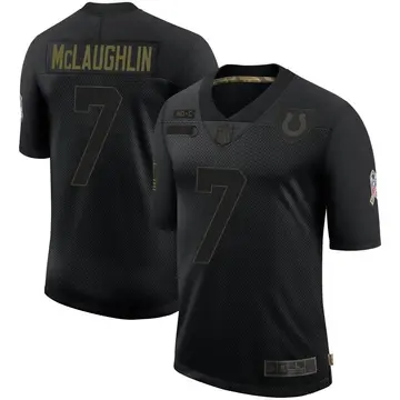 Nike Chase McLaughlin Men's Limited Indianapolis Colts Black 2020 Salute To Service Jersey