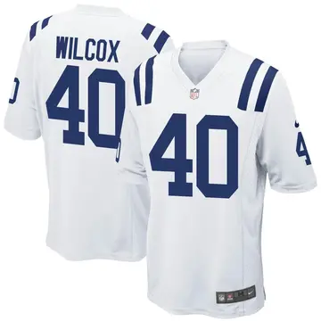 Nike Chris Wilcox Men's Game Indianapolis Colts White Jersey