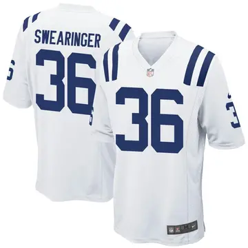 Nike D.J. Swearinger Men's Game Indianapolis Colts White Jersey