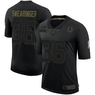 Nike D.J. Swearinger Youth Limited Indianapolis Colts Black 2020 Salute To Service Jersey