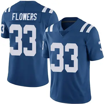Nike Dallis Flowers Youth Limited Indianapolis Colts Royal Team Color Vapor Untouchable Jersey
