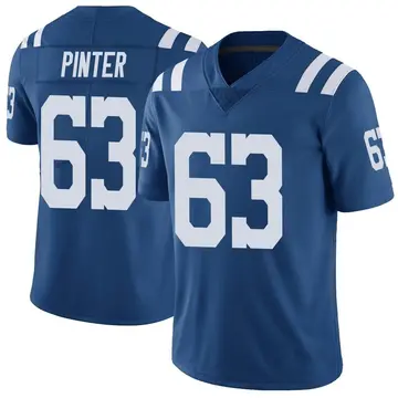 Nike Danny Pinter Men's Limited Indianapolis Colts Royal Color Rush Vapor Untouchable Jersey