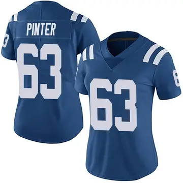 Nike Danny Pinter Women's Limited Indianapolis Colts Royal Team Color Vapor Untouchable Jersey