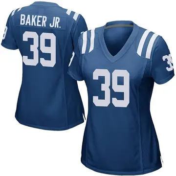 Nike Darrell Baker Jr. Women's Game Indianapolis Colts Royal Blue Team Color Jersey