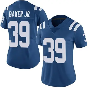 Nike Darrell Baker Jr. Women's Limited Indianapolis Colts Royal Team Color Vapor Untouchable Jersey