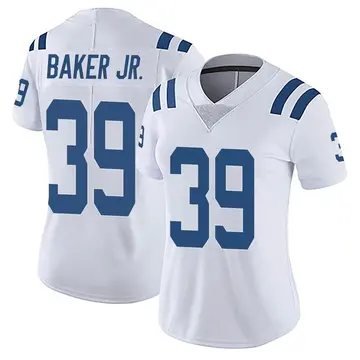 Nike Darrell Baker Jr. Women's Limited Indianapolis Colts White Vapor Untouchable Jersey