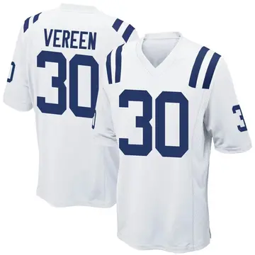 Nike David Vereen Men's Game Indianapolis Colts White Jersey