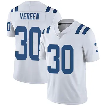 Nike David Vereen Men's Limited Indianapolis Colts White Vapor Untouchable Jersey