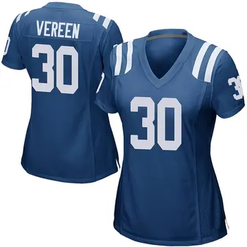 Nike David Vereen Women's Game Indianapolis Colts Royal Blue Team Color Jersey